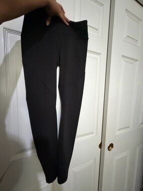 Patagonia Black Top with Light Blue Logo Print